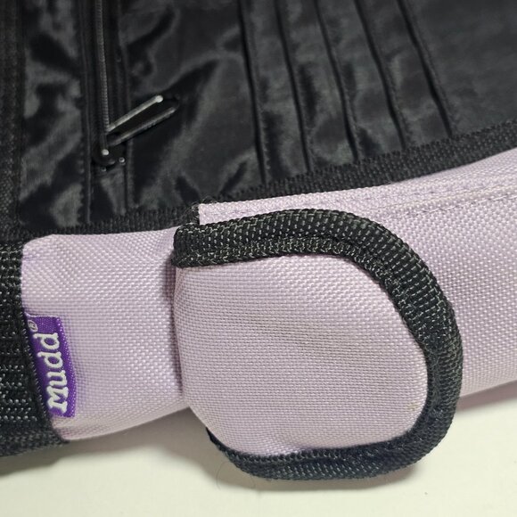 Mudd Vintage Canvas Crossbody Messenger School Book Bag Purple Y2K 2000s - Picture 6 of 12